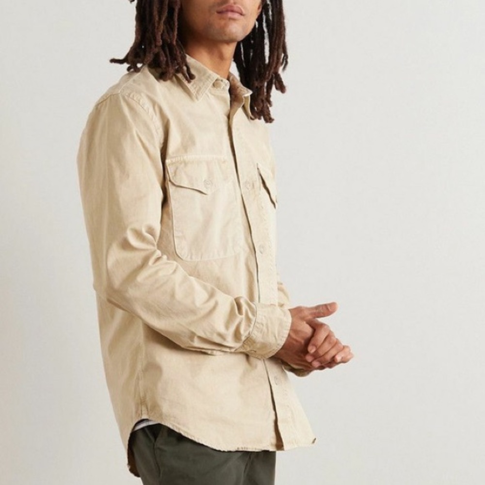 SAVE KHAKI UNITED TWILL OVERSHIRT IN KHAKI